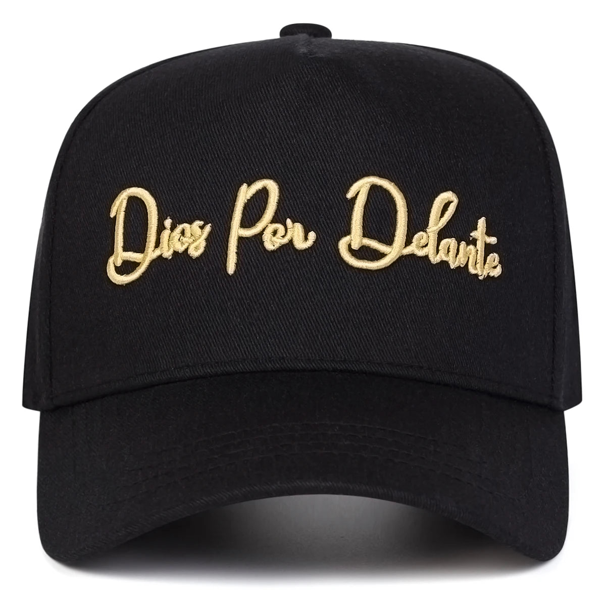 Unisex Dios Por Delante Letter Embroidery Baseball Caps Spring Autumn
