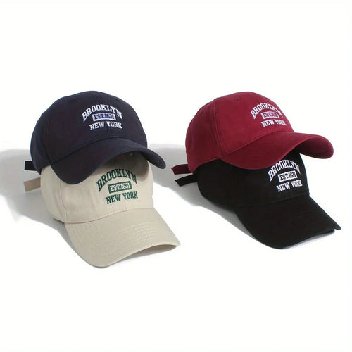 Fashion Men Women Brooklyn Baseball Cotton Hat Embroidery Women's Cap