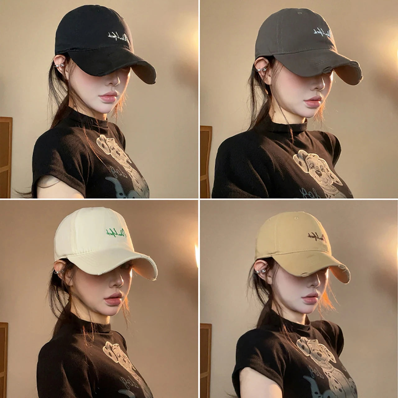 Adjustable Duck Tongue Cap Unisex Casual Sports Hat