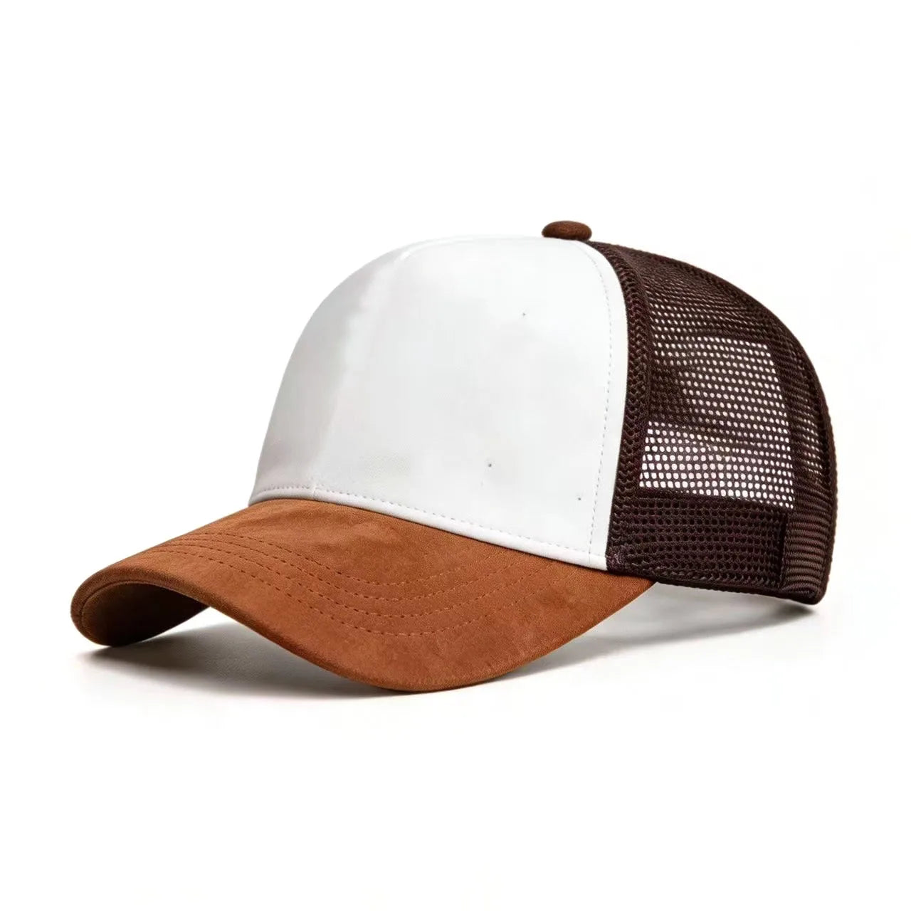 New Summer Mesh Baseball Cap Women Men Solid Suede Cap