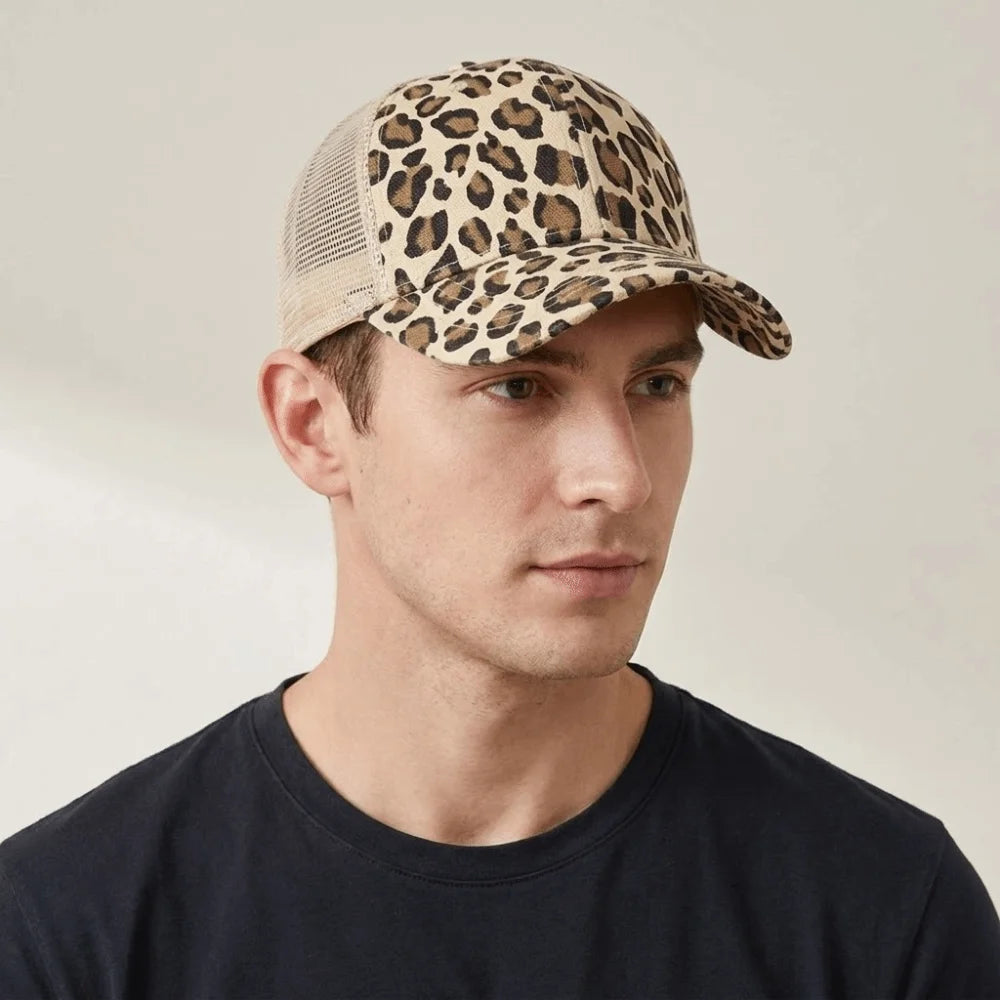 Fashion Adjustable Leopard Print Baseball Cap