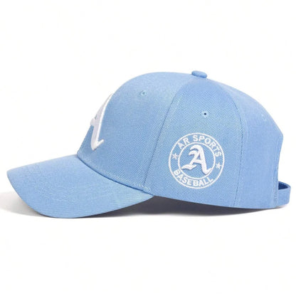 Unisex Gothic Letter A Embroidery Baseball Caps Autumn Outdoor Adjustable Casual Hats Sunscreen Hat
