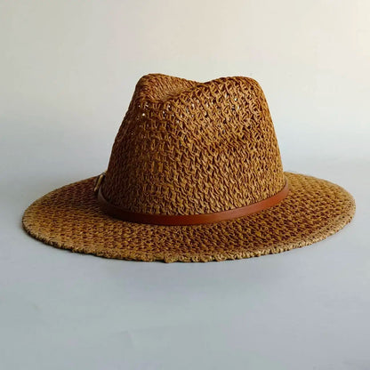 Flat Top Sun Hat 2026 Delicate Weaving Straw Hat Summer Straw Hat