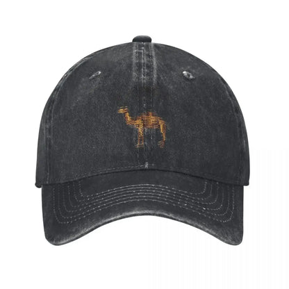 Camel Accessories Men Women Trucker Hat Animal Distressed Washed Caps Hat