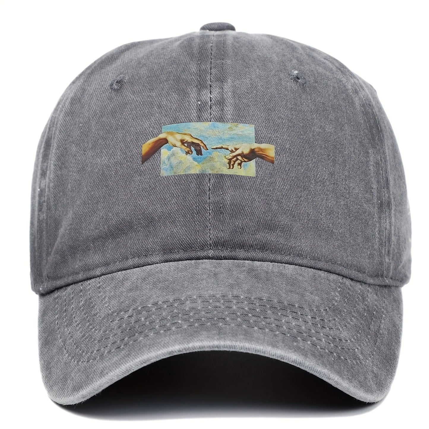 Vintage Printed Baseball Cap, Vintage and Versatile for Both Men and Women