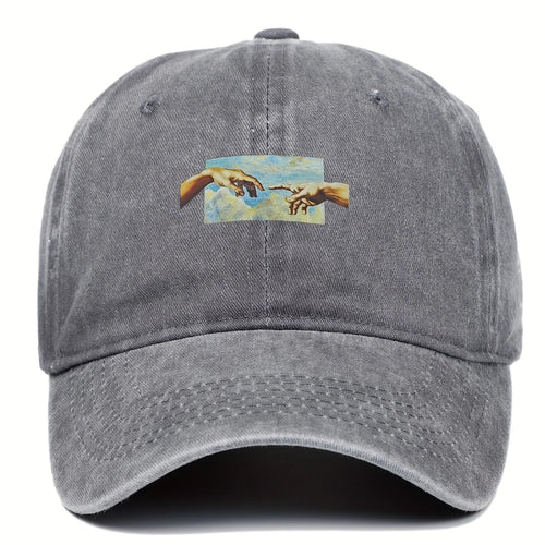 Vintage Printed Baseball Cap, Vintage and Versatile for Both Men and Women
