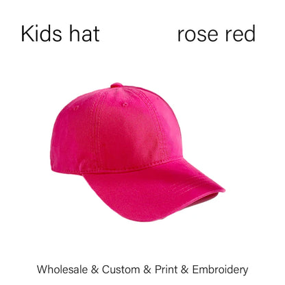 Kids Custom Hat Logo Embroidery Baseball Cap