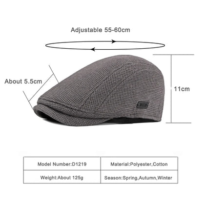 Autumn Winter Men's Berets Hat Warm Knitting Visors