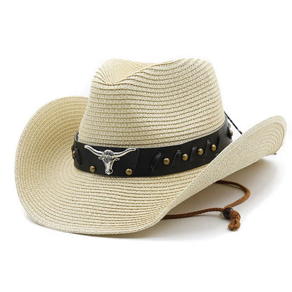 New Straw Western Cowboy Hats For Men Women