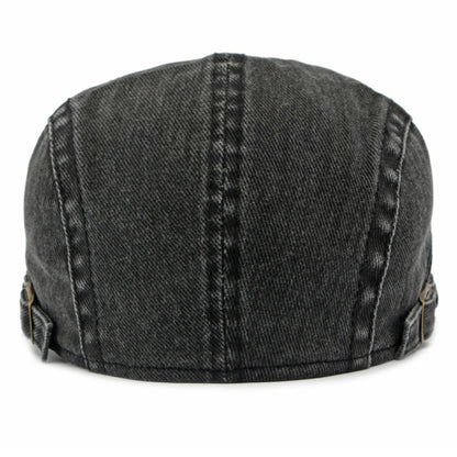 Male Female 100% Cotton Ivy Flat Cap Unisex Spring Adjustable Beret Cap