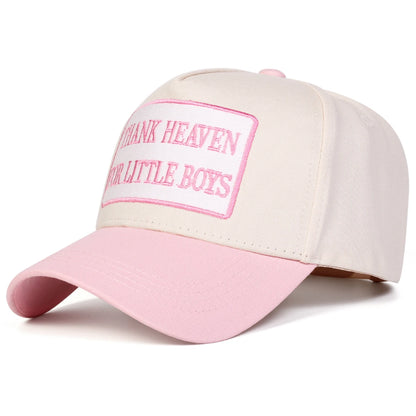 Unisex Thank Heaven Letter Embroidery Baseball Caps Spring Autumn