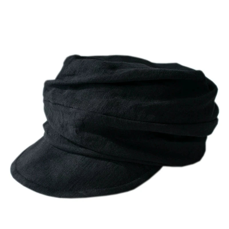 Lightweight Breathable Linen Newsboy Cap