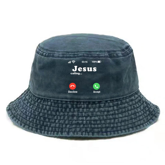 Jesus Is Calling Hat Distressed Hats Cap Washed Men