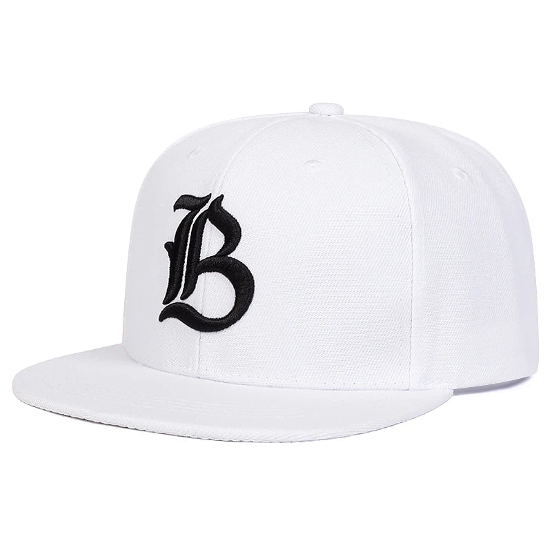 Flat brimmed Hat IB Embroidered Street Hip Hop Hat