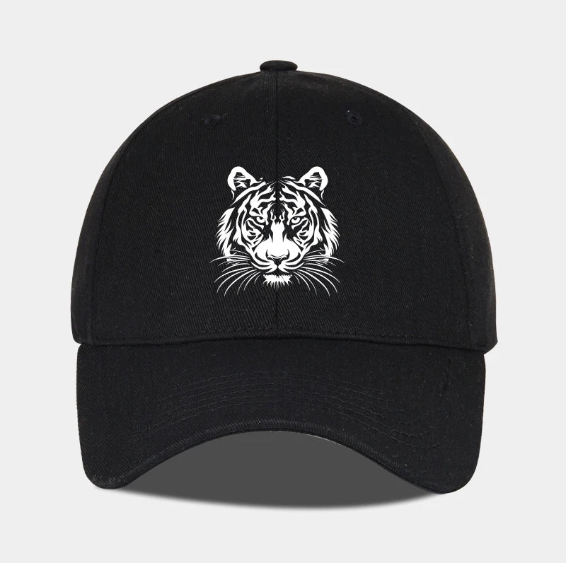 Tiger Head Print Baseball Cap Bold Vintage Wild Style Daily Commute Outdoor Hiking Camping Travel Perfect Gift