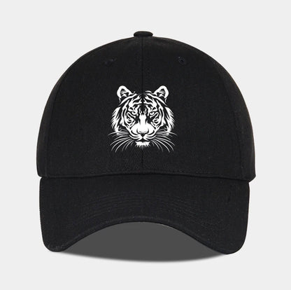 Tiger Head Print Baseball Cap Bold Vintage Wild Style Daily Commute Outdoor Hiking Camping Travel Perfect Gift