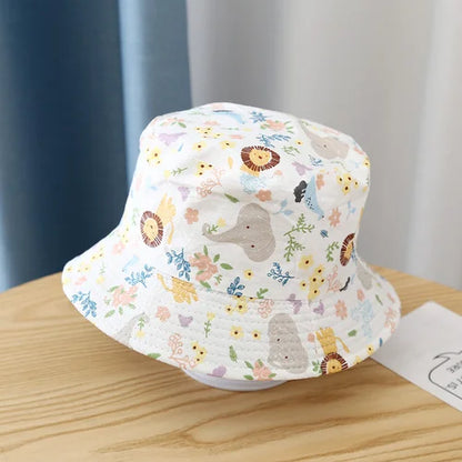 2-4 Years Summer Baby Hat Kids Cotton UV Protection Sun Cap Children