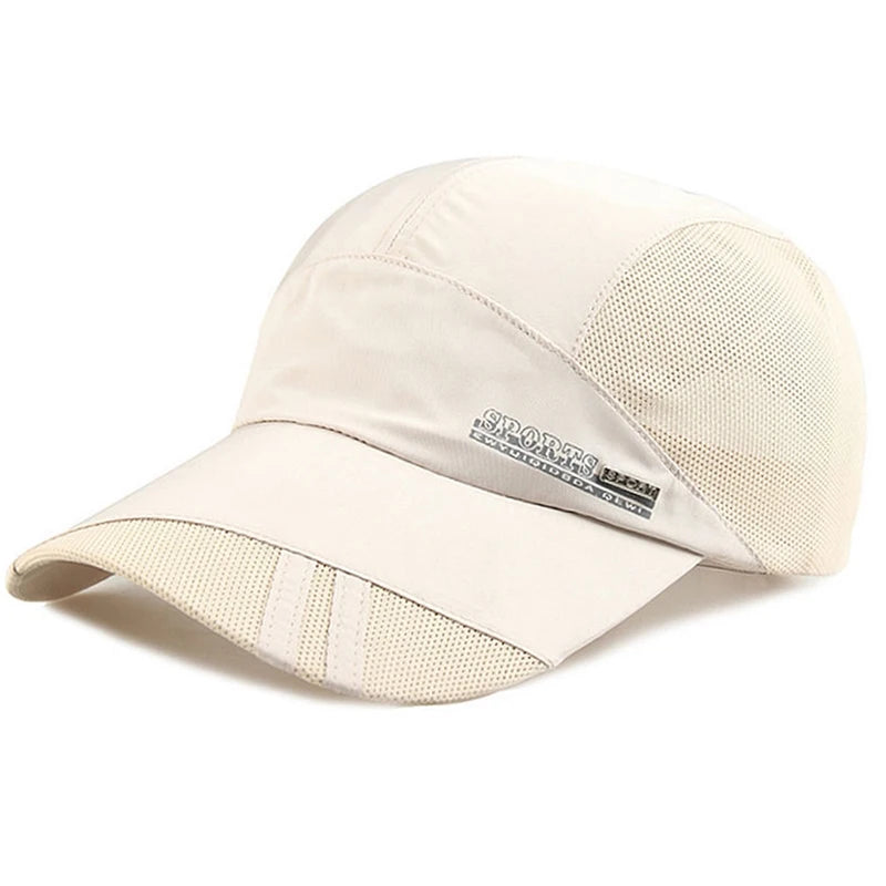 Quick Dry Men Baseball Cap For Sports Cool Mesh Summer Women Sun Hat
