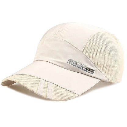 Quick Dry Men Baseball Cap For Sports Cool Mesh Summer Women Sun Hat