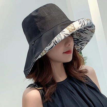 Double-Sided Fisherman Hat Sun Visor Cap