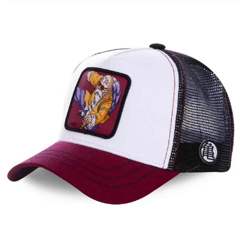 Dragon Ball Son Goku Cap Summer Travel Peaked Cap Men's Embroidery Hip-Hop Cap