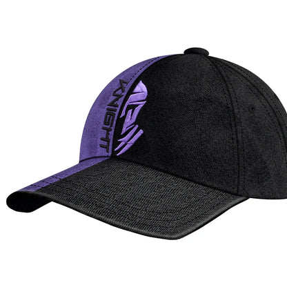 Knight Co-Branded Cap 100% Cotton Fabric 3D Embroidery Curved Brim Breathable