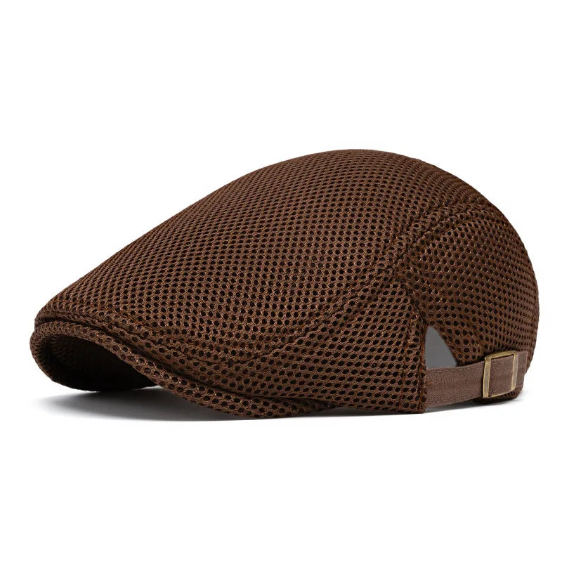 Perforated Mesh Bucket Hat Breathable Beret Women's Korean Style
