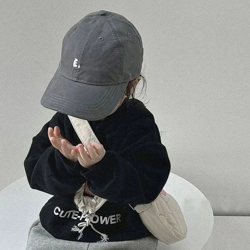 Fashion Letter Children Baseball Hat Embroidery Kids Duck 2 8year Boys Girls Outdoor Sunshade Visors Baby Hats