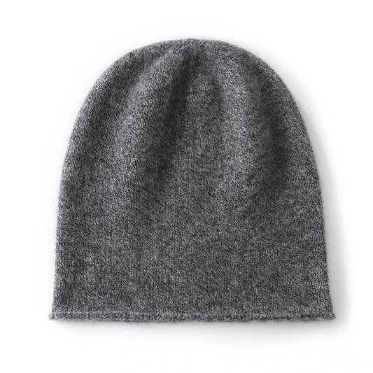 Winter Unisex 100 Cashmere Hats Outdoor Casual Keep Warm Solid Color Cashmere