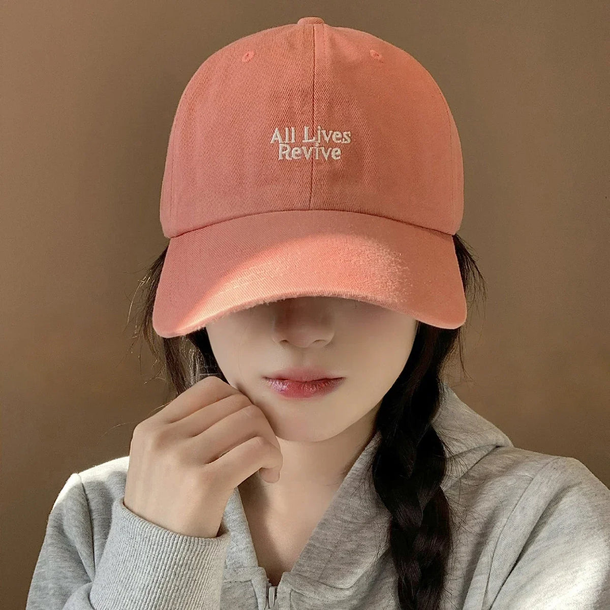 Solid Color Letter Baseball Hat For Women Embroidery Adjustable Sun Hat Girl Outdoor Causal Duck Cap
