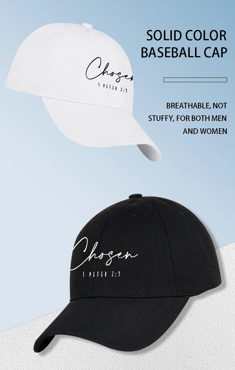 Fashion Chosen  Printed Soft Peak Baseball Cap Adjustable Curved Peak Dad Cap Perfect Camping and Hiking