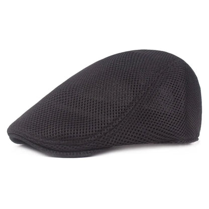Adult Summer Breathable Mesh Cap British Fashion Style Beret Male