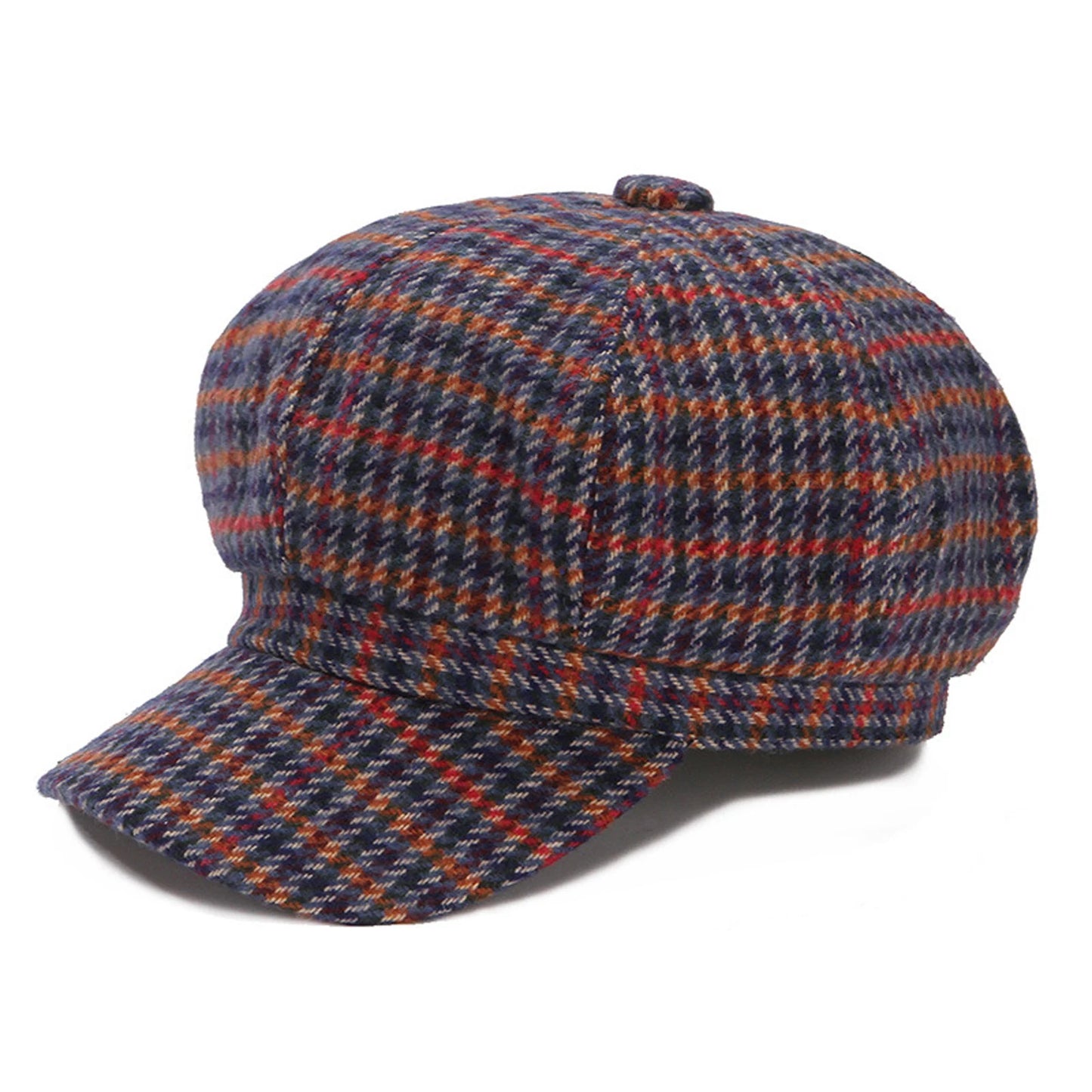 Vintage Women Beret Hat, Vintage Elegant Houndstooth Soft Painters Cap