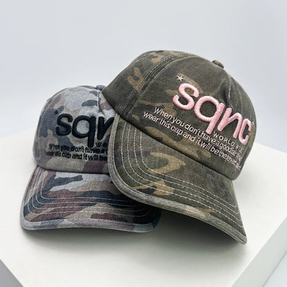 Unisex American Style Cao Letter Embroidery Baseball Hats