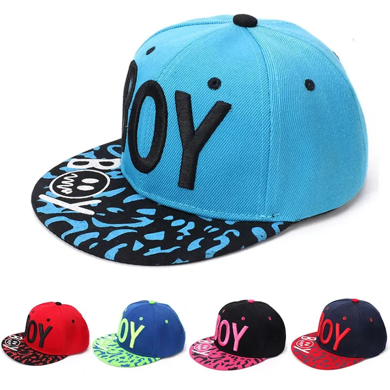 Unisex Kids Embroidered Hip Hop Snapback Cap Baby