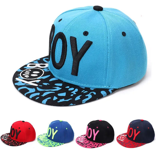 Unisex Kids Embroidered Hip Hop Snapback Cap Baby