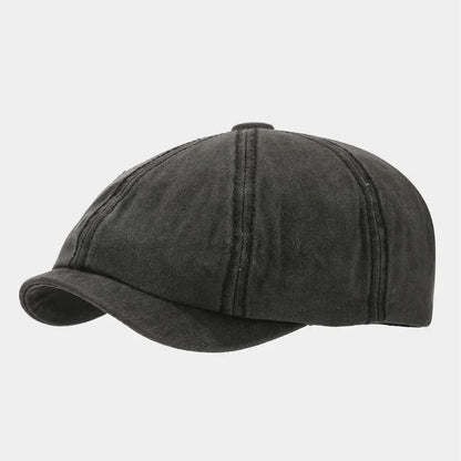 Four Seasons Cotton Solid Newsboy Caps Octagonal Cap