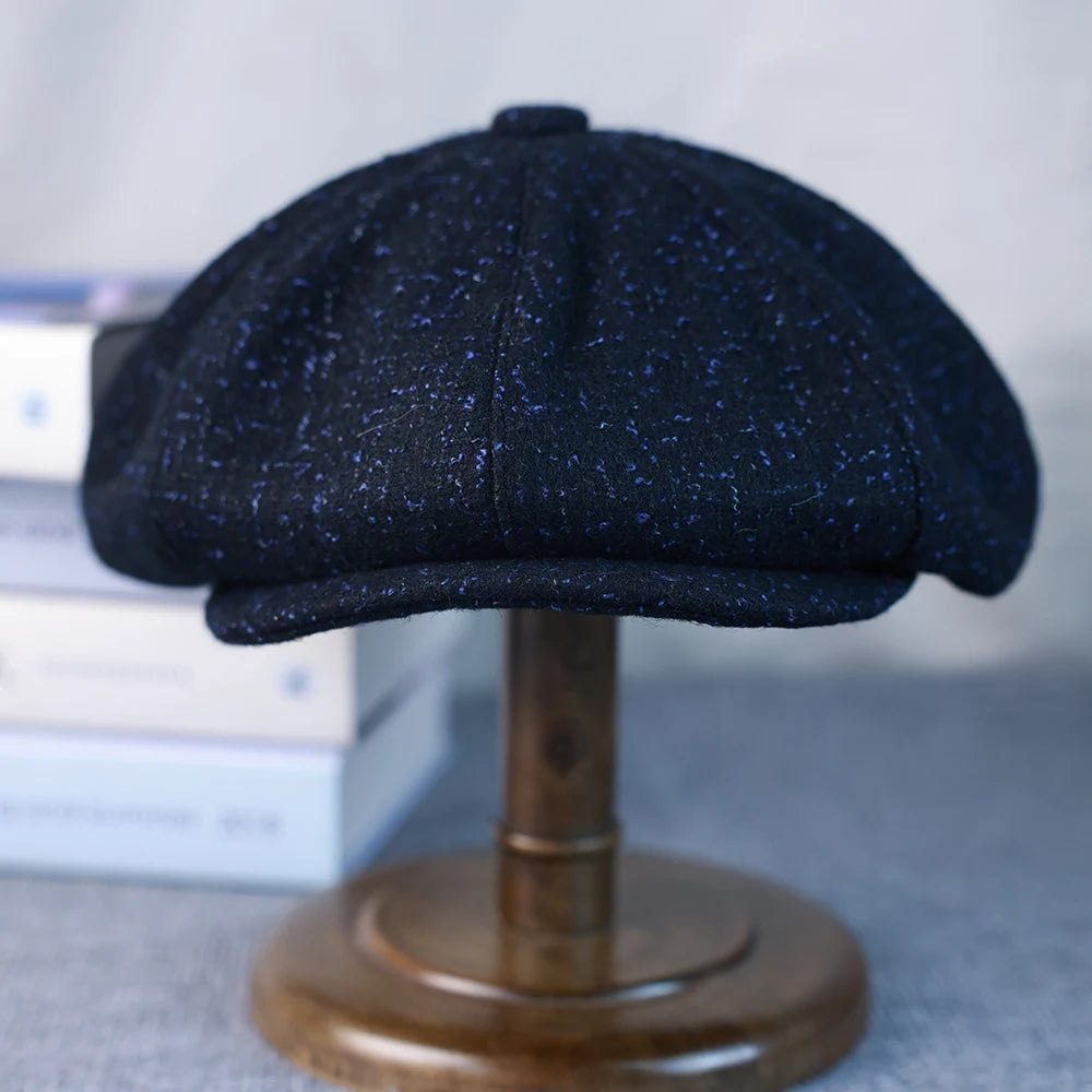 New Woman Newsboy Cap Men's Wool Hat 8 Panel Hat Baker Caps Retro Gatsby Hats