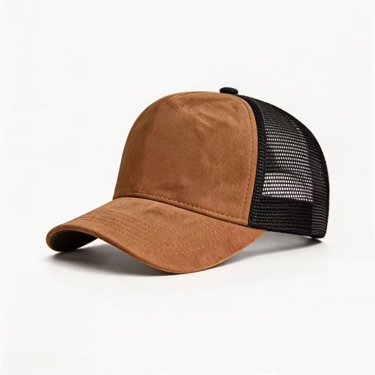 New Summer Mesh Baseball Cap Women Men Solid Suede Cap
