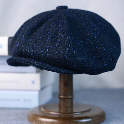 New Woman Newsboy Cap Men's Wool Hat 8 Panel Hat Baker Caps Retro Gatsby Hats