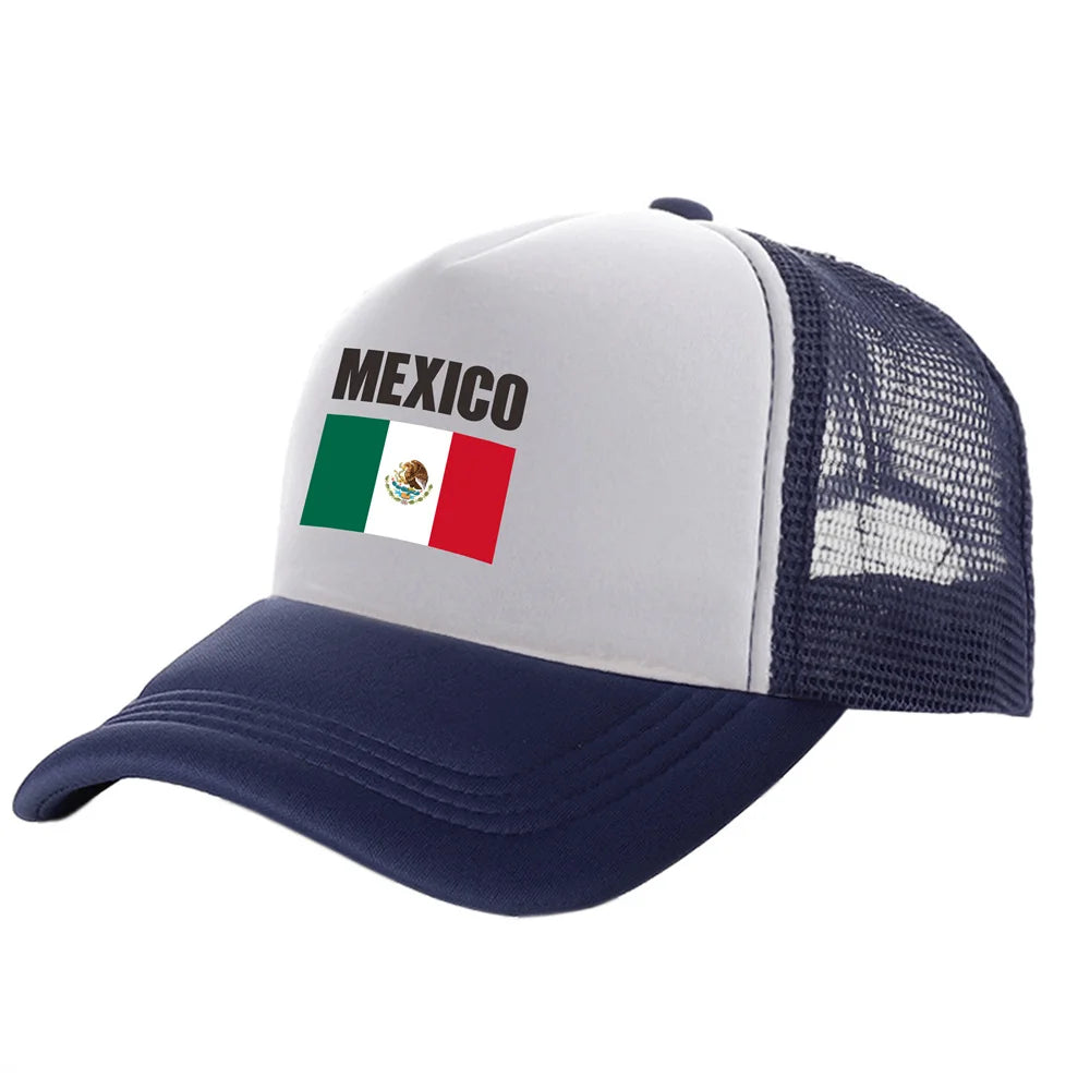 Mexico Trucker Cap Men Cool Mexico National Hat Baseball Cap Cool Summer Unisex Mesh Net Caps