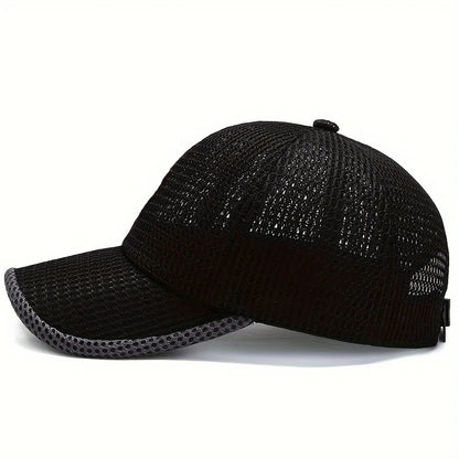 Quick-Dry Unisex Mesh Trucker Cap Adjustable, Lightweight & Breathable