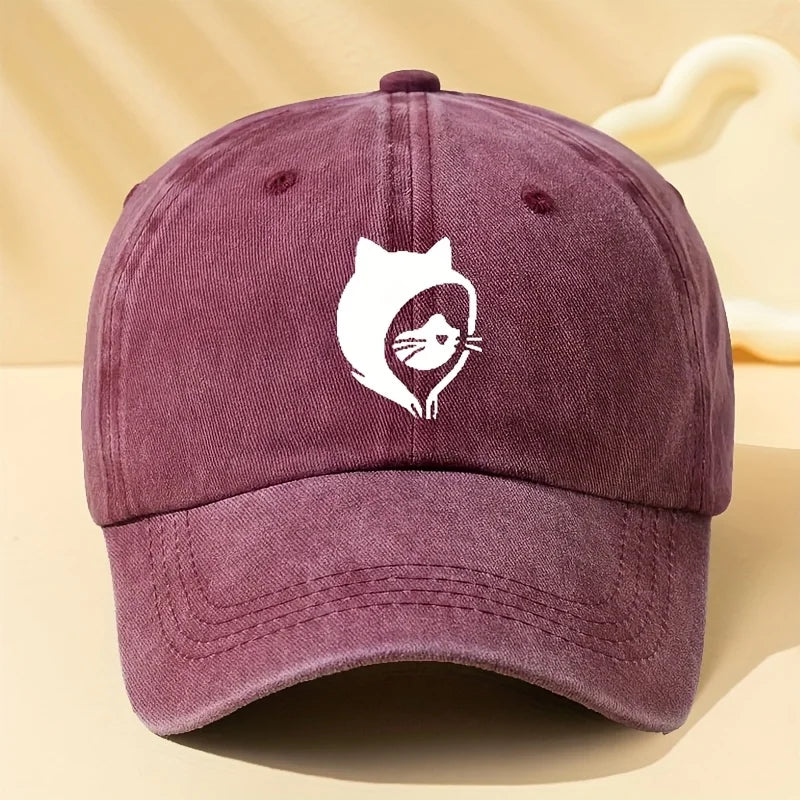 Cat Printed Baseball Caps making them perfect for outdoor sports, camping, and casual wear