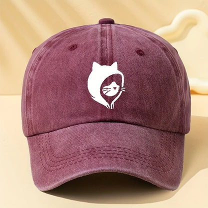Cat Printed Baseball Caps making them perfect for outdoor sports, camping, and casual wear