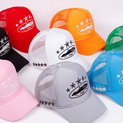 Unisex Pentagram Baseball Hats Hip Hop Breathable Personal