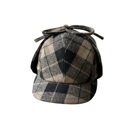 Vintage Earflap Newsboy Cap British Style Artist Painter Hat
