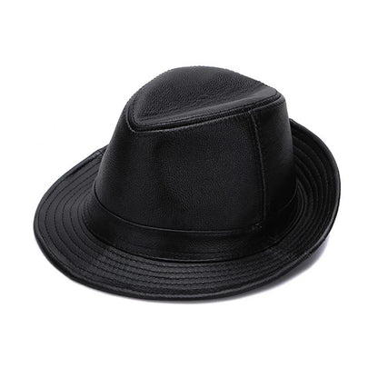 2026 Autumn Men Real Genuine Cowhide Leather Top Hats