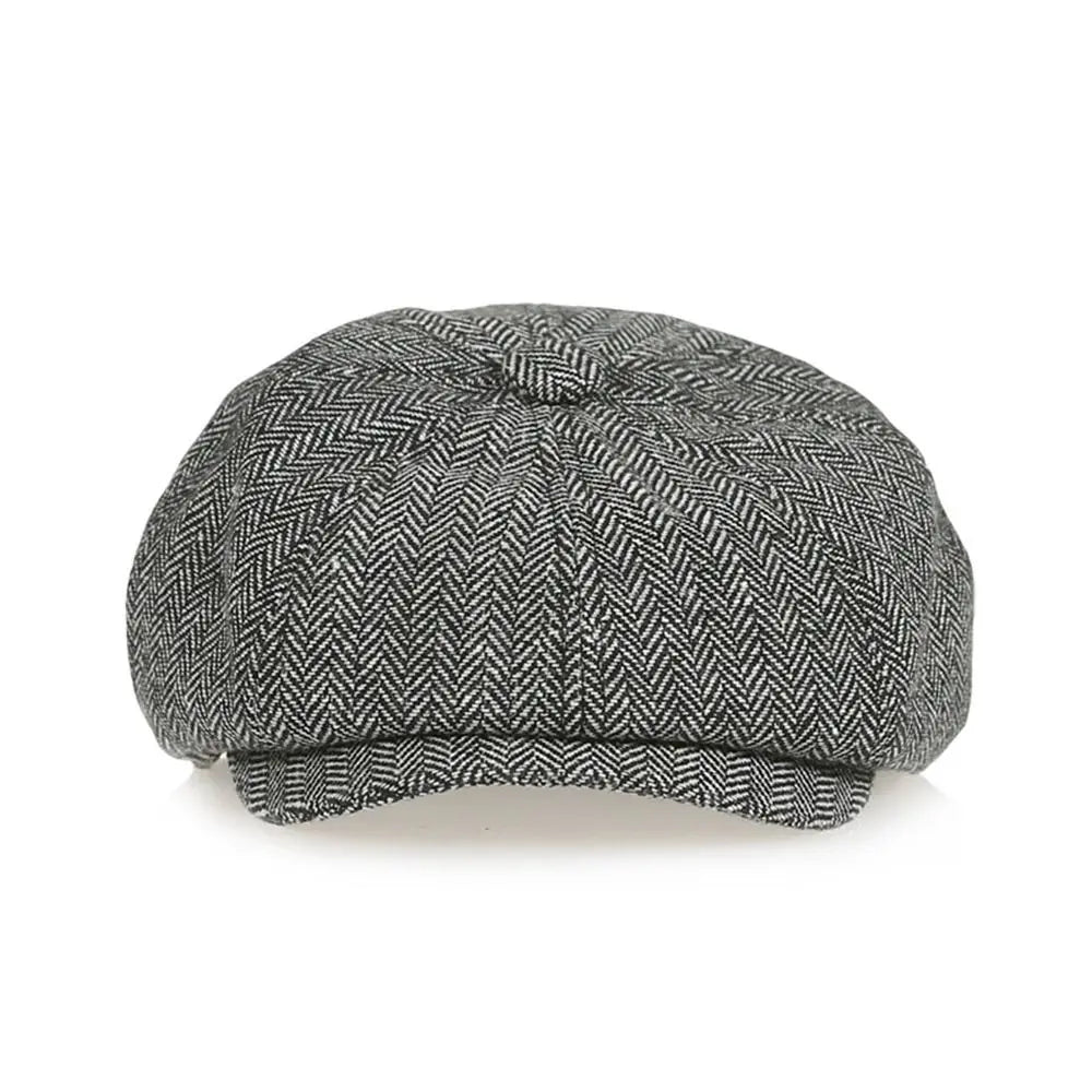 New Tweed Kids Beret Cap Vintage Style Cute Retro Newsboy Hat
