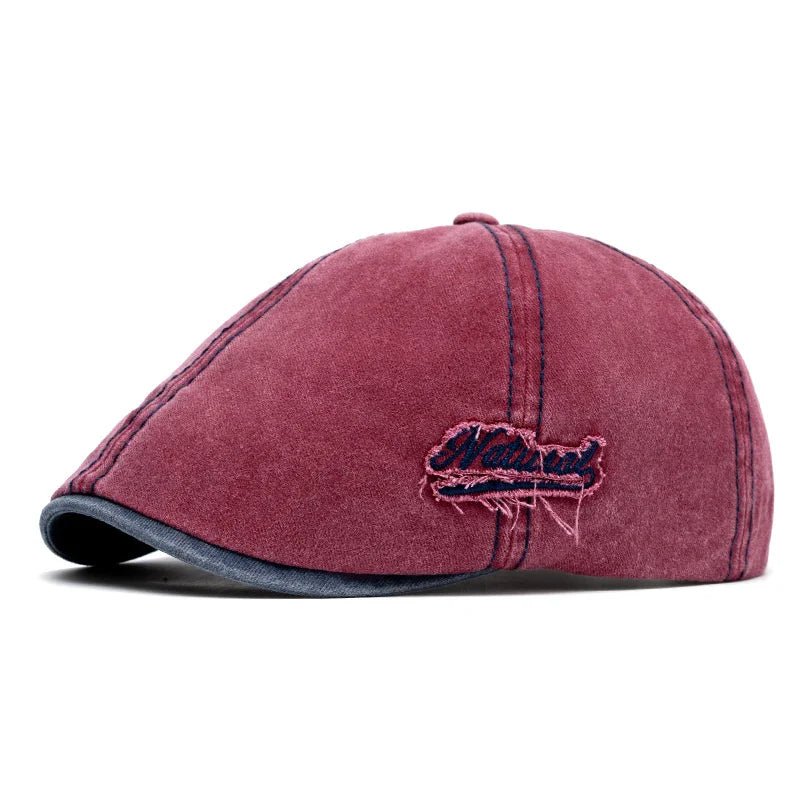 Summer Cotton Newsboy Caps For Men Hats Berets