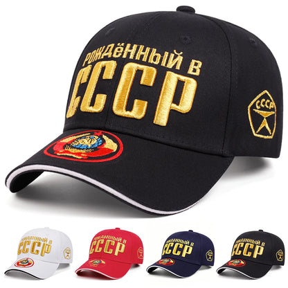 Unisex CCCP Embroidery Baseball Caps Spring Autumn